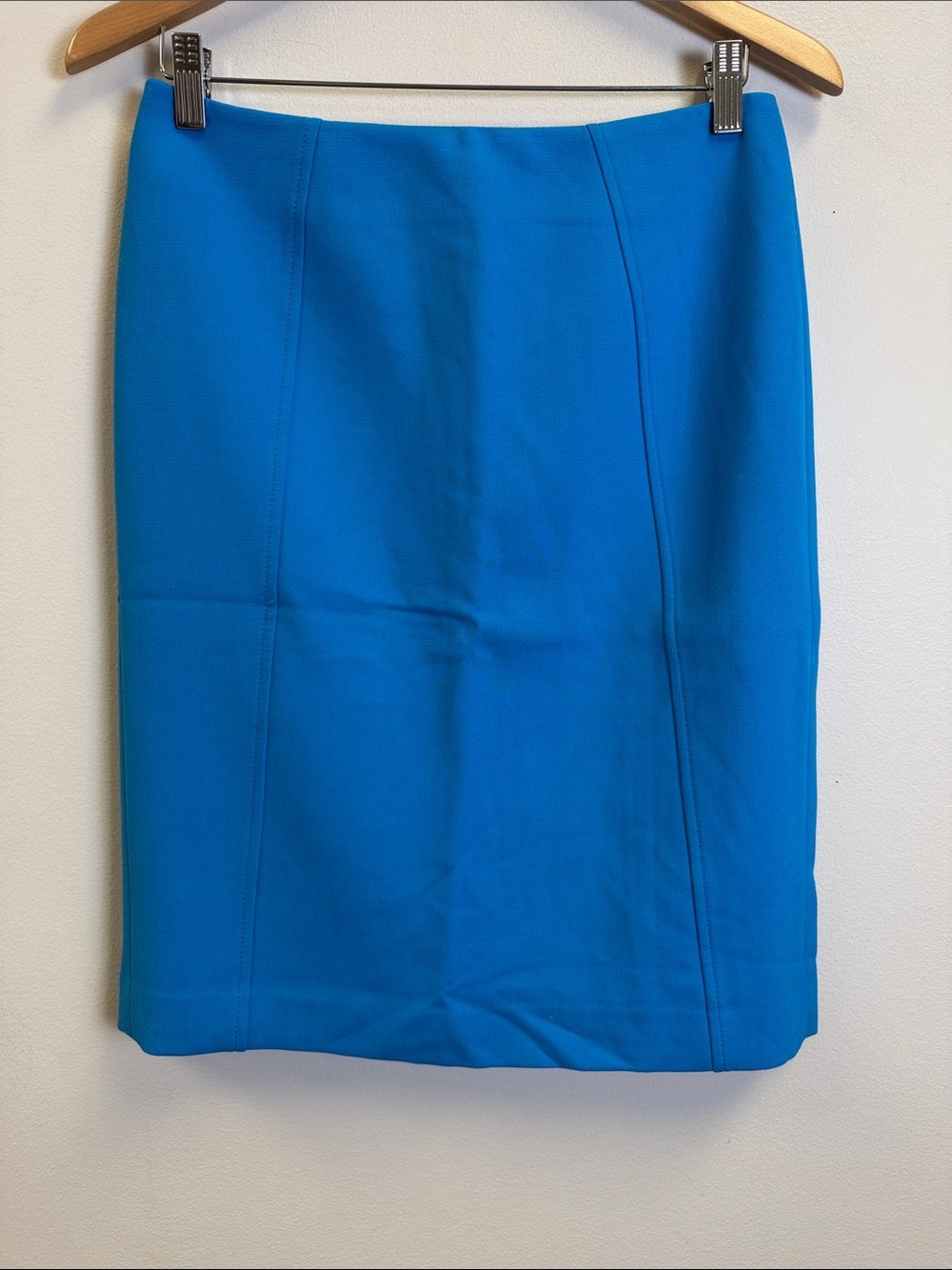 Halogen Bright Teal-Blue Pencil Skirt